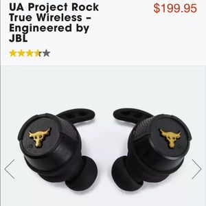Under armour project rock JBL Bluetooth earbuds